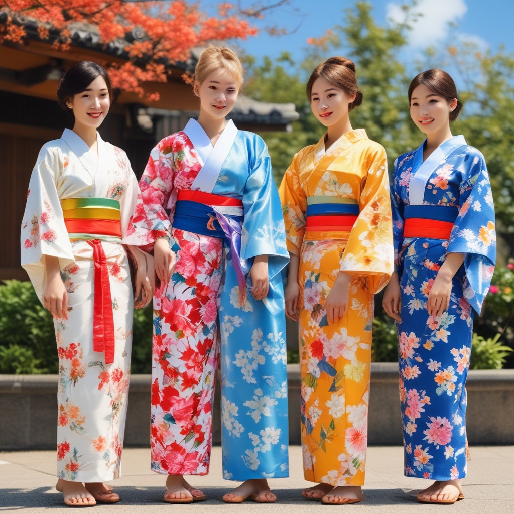 Models in Summer Yukata